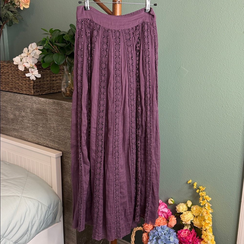 FREE PEOPLE Purple Maxi Skirt